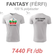 Férfi Technikai Póló - SUPLES mintával - fehér pólón