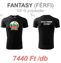Férfi Technikai Póló - SUPLES mintával - fekete pólón