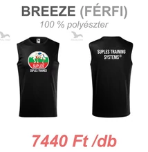 Férfi Technikai Trikó - SUPLES mintával - fekete trikón