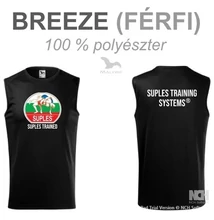 Férfi Technikai Trikó - SUPLES mintával - fekete trikón