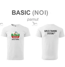 Női Pamut Póló - SUPLES mintával - fehér pólón