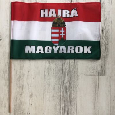 Hajrá magyarok zászló (26x42cm)