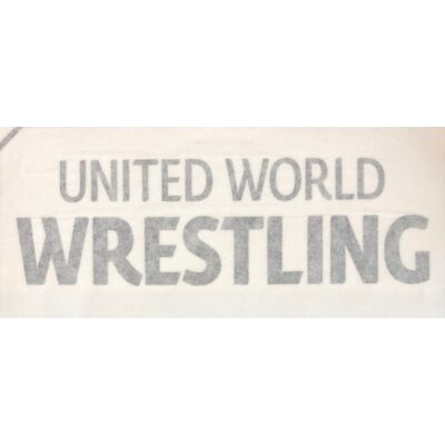 United World Wrestling feliratú kontúr matrica-fekete