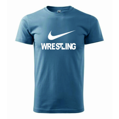 Férfi póló - Wrestling -világos kék