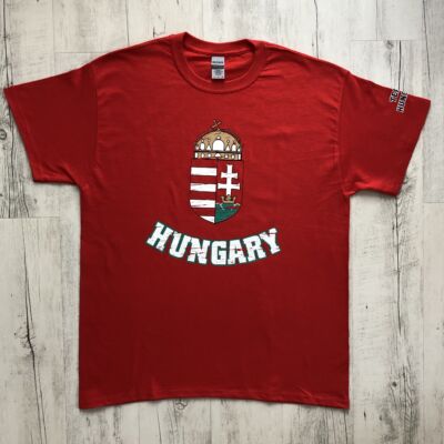 Férfi póló (piros) - Hungary