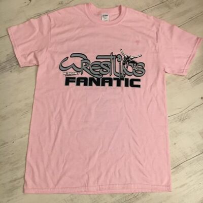 Női póló -Wrestling Fanatic-rózsaszín