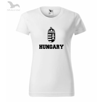 Női fehér póló, HUNGARY felirattal