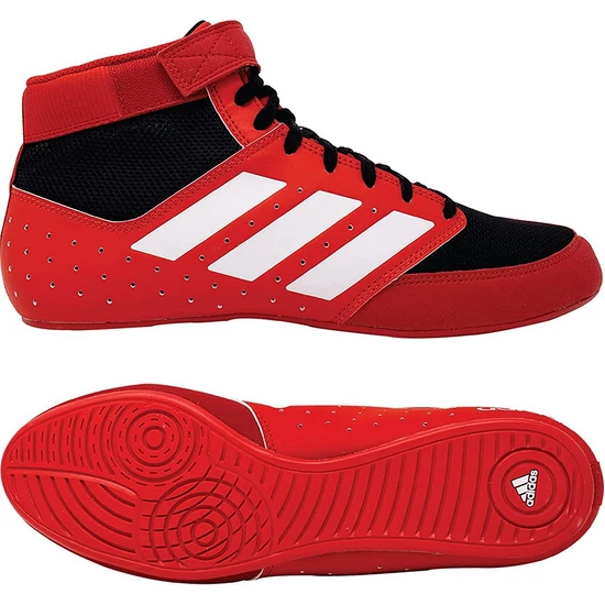 ADIDAS MAT HOG 2.0-FZ5392 - Felnőtt birkózócipő (piros-fekete-fehér)