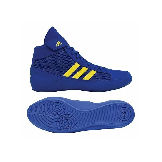 ADIDAS HAVOC Gyerek fűzős birkózócipő-BD7637 (kék,sárga)
