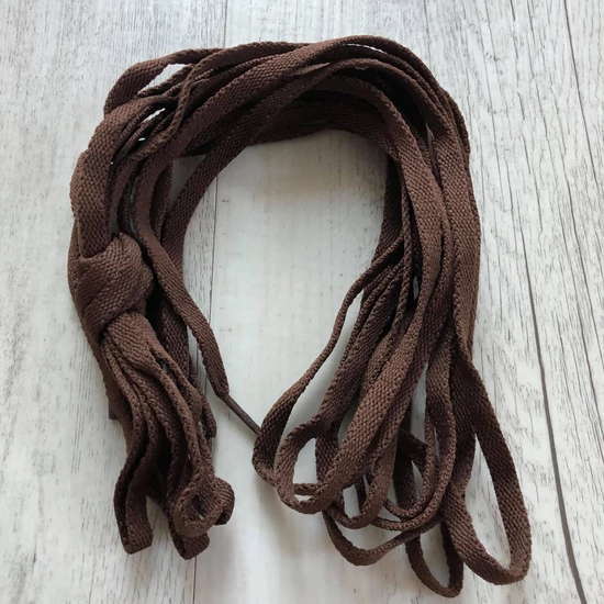Cipőfűző - sötétbarna, 180cm-s