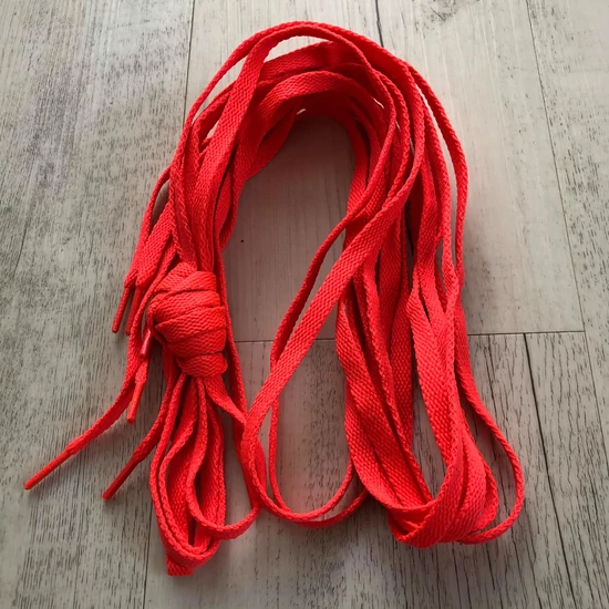 Cipőfűző - coral piros, 180cm-s