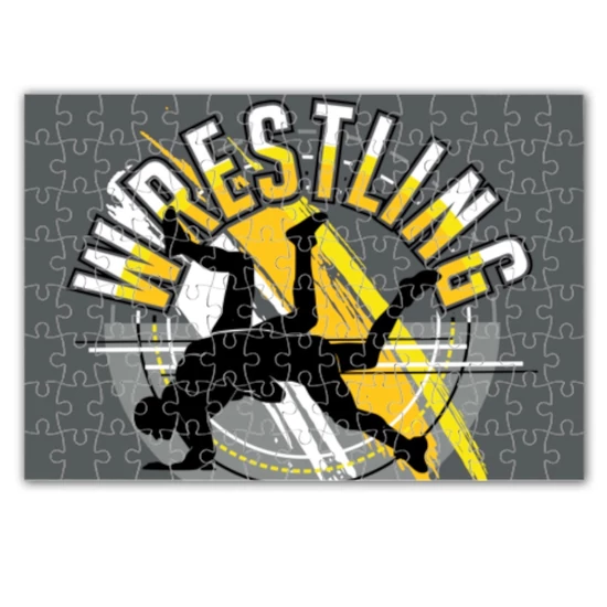 WRESTLING Puzzle-sárga logós