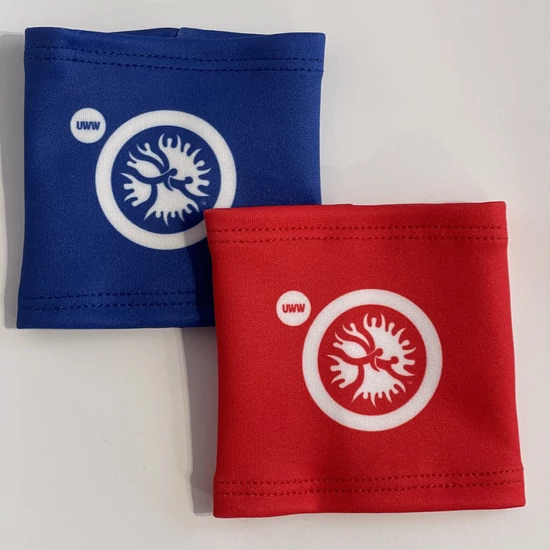 Bírói csuklószorító pár-UWW mintás 9.5cm széles