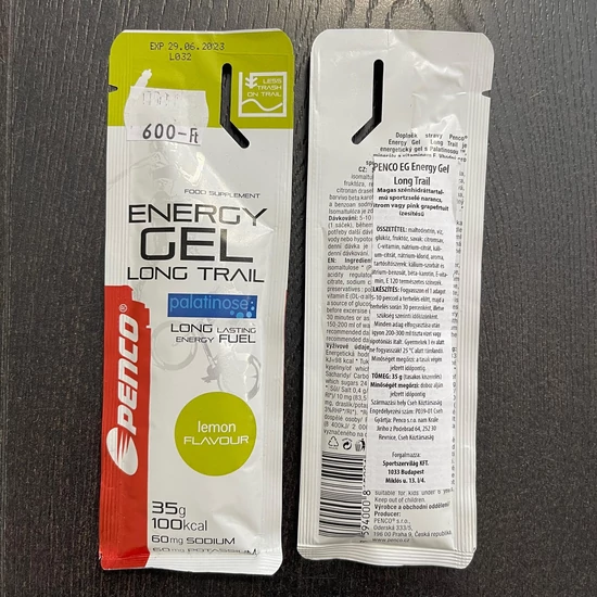 Energia gél - citrom ízű