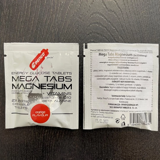 Magnézium tabletta - narancsos