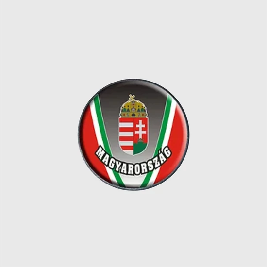 Kitűző kicsi Magyarország-szürke