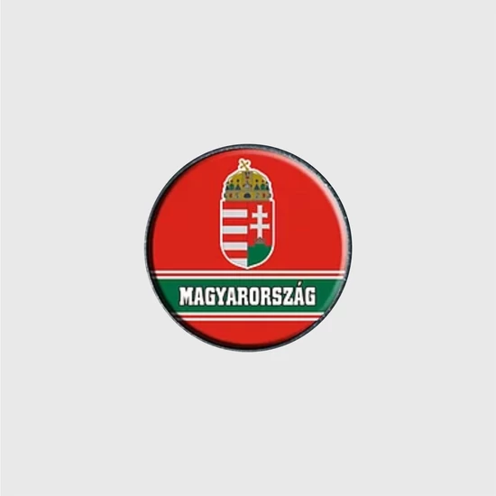 Kitűző kicsi Magyarország-piros
