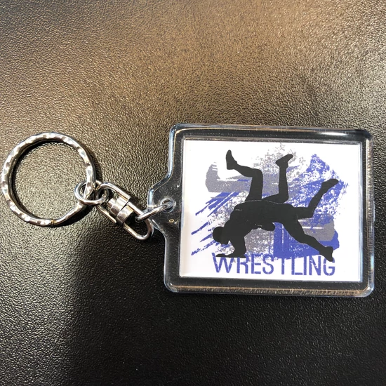 WRESTLING Dobós kulcstartó-kék