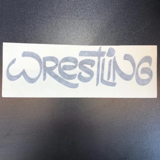 Wrestling feliratú kontúr matrica-fekete Wrestling feliratú kontúr matrica-fekete