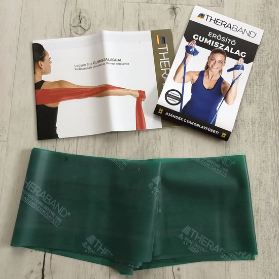 TheraBand gumiszalag, zöld (erős)
