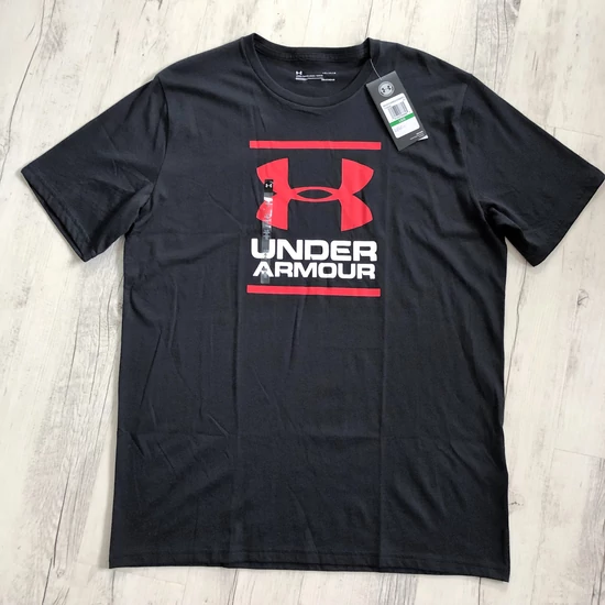 UNDER ARMOUR Heatgear fekete-piros férfi póló L
