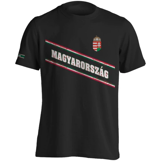 Férfi póló - Magyarország - fekete