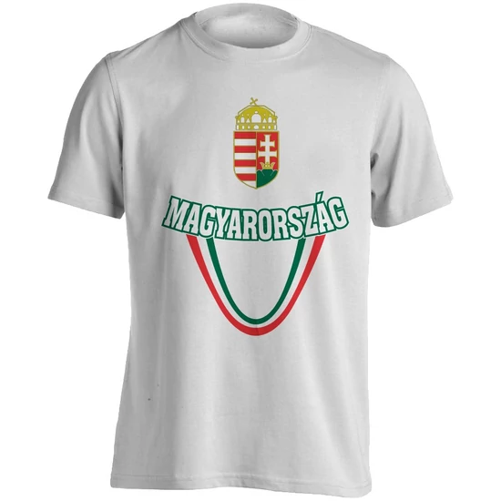 Férfi póló - Magyarország - fehér
