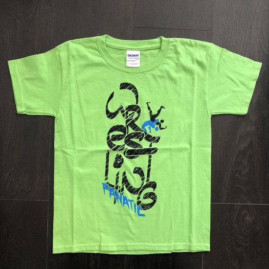 Gyerek póló-Wrestling Fanatic-zöld
