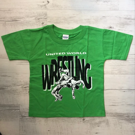 Gyerek póló - Wrestling dobós - zöld