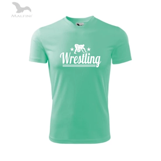 Wrestling-Technikai anyagból-Gyerek póló menta
