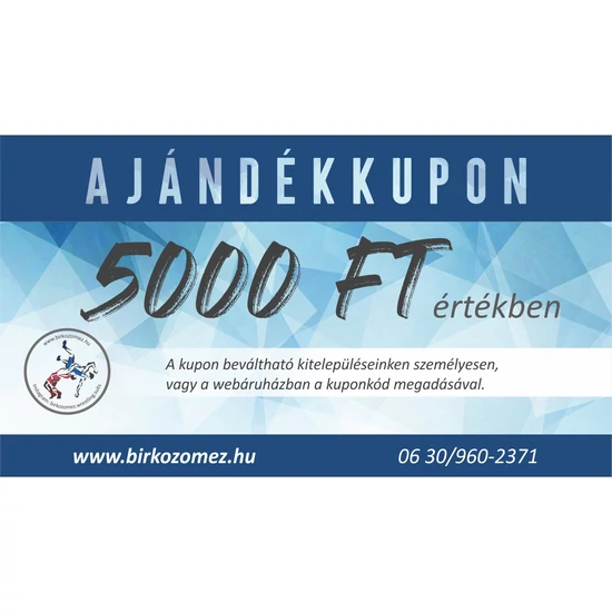 Ajándékkupon - 5.000 Ft Ajándékkupon - 5.000 Ft