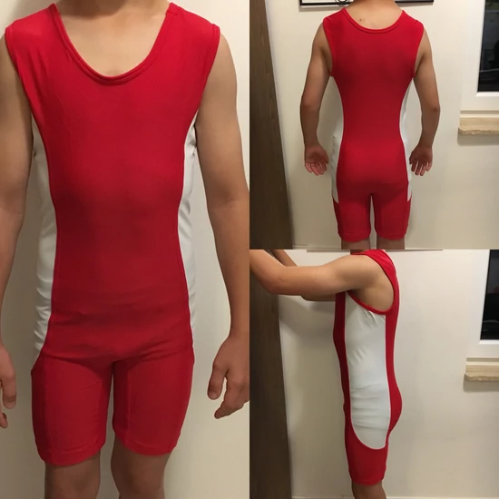 Kedvezményes árú magyar birkózómez-piros