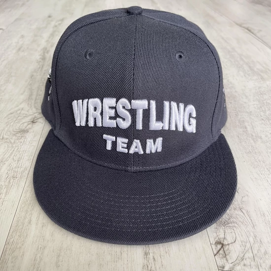 SNAPBACK - Wrestling team - hímzett - antracit szürke, fehér