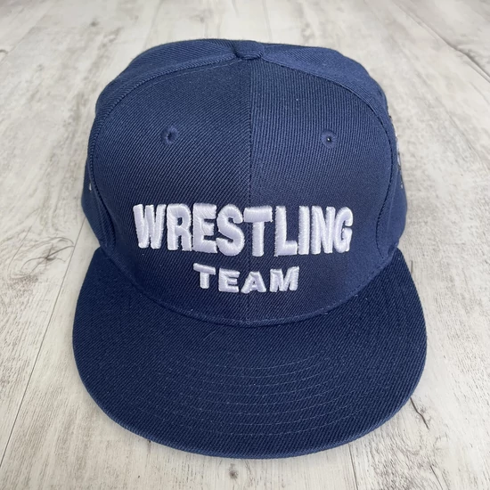 SNAPBACK - Wrestling team - hímzett - középkék, fehér