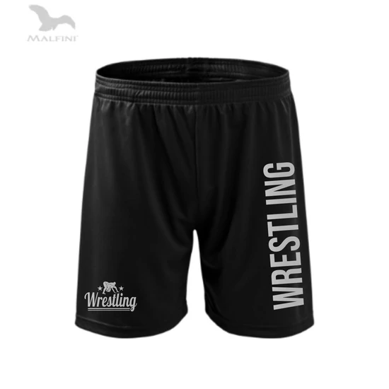 Technikai short, fekete-ezüst
