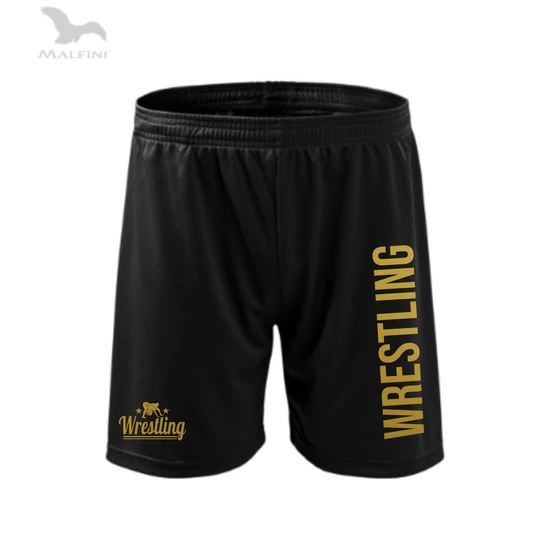 Technikai short, fekete-arany