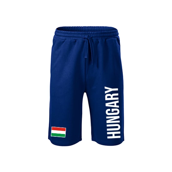 Hosszú szárú pamut short - királykék