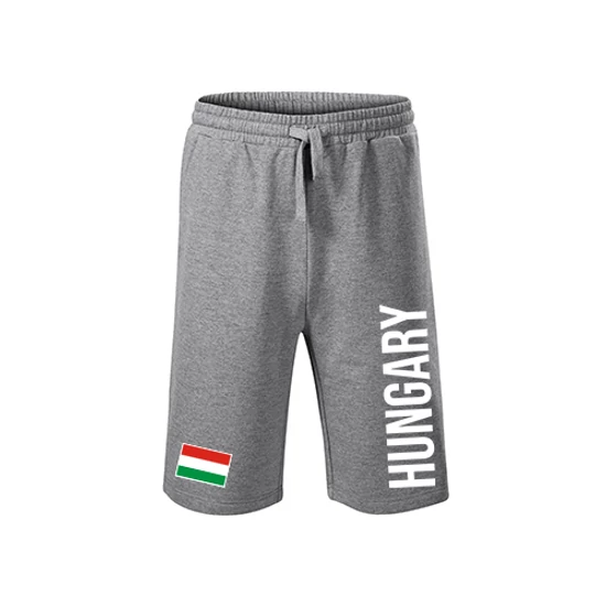 Hosszú szárú pamut short - szürke