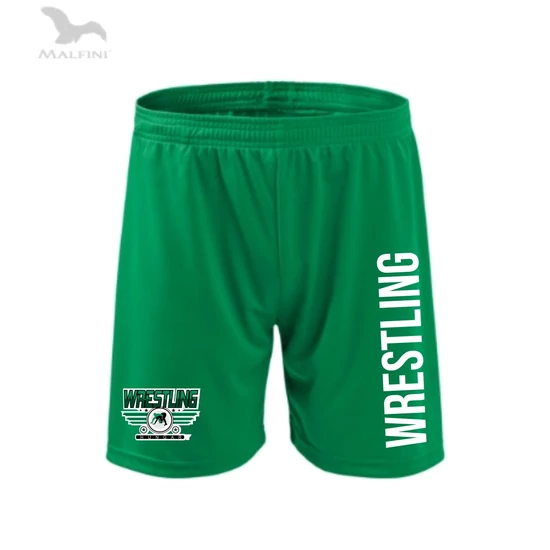 Technikai short - zöld, Wrestling mintás