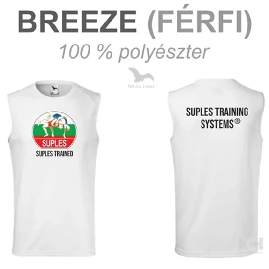 Férfi Technikai Trikó - SUPLES mintával - fehér trikón