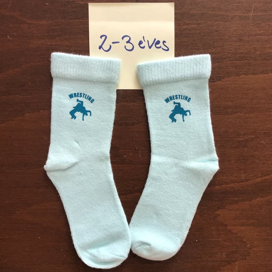 Baba zokni - türkiz dobós mintával - menta zoknin (2-3 év) Baba zokni - türkiz dobós mintával - menta zoknin (2-3 év)