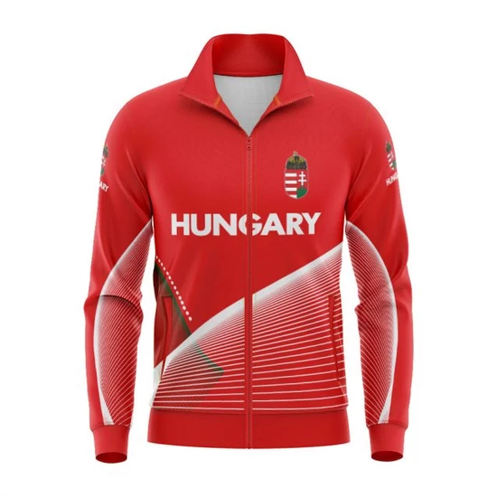 Férfi és gyerek melegítő felső - Hungary - csíkos mintával 